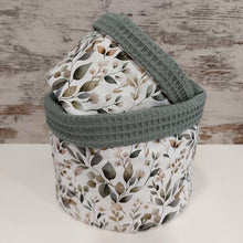 Φόρτωση εικόνας στο εργαλείο προβολής Συλλογής, Σετ υφασμάτινα καλαθάκια οργάνωσης, natural κλαδιά και άνθη