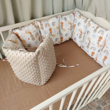 Φόρτωση εικόνας στο εργαλείο προβολής Συλλογής, Φουσκωτή πάντα κούνιας, ζωάκια/ μπεζ 180 εκ