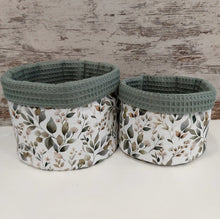 Φόρτωση εικόνας στο εργαλείο προβολής Συλλογής, Σετ υφασμάτινα καλαθάκια οργάνωσης, natural κλαδιά και άνθη