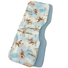 Load image into Gallery viewer, Λαβέτες ώμου, ζωάκια και αερόστατα/ μπλε