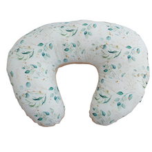 Load image into Gallery viewer, Μαξιλάρι θηλασμού (διπλής όψης) eucalyptus/ βελουτέ