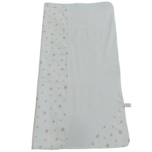 Load image into Gallery viewer, Αδιάβροχο σελτεδάκι μωρού, dusty pink αστέρια