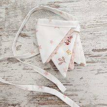 Load image into Gallery viewer, Υφασμάτινη γιρλάντα, mini σημαιάκια dusty pink