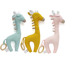 Load image into Gallery viewer, Καμηλοπάρδαλη με κουδουνήστρα και μασητικό κρίκο, Little items