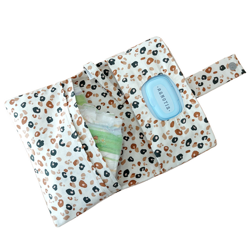 Θήκη για πάνες και μωρομάντηλα, leopard