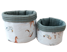 Φόρτωση εικόνας στο εργαλείο προβολής Συλλογής, Σετ υφασμάτινα καλαθάκια οργάνωσης, jungle
