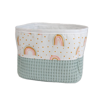 Φόρτωση εικόνας στο εργαλείο προβολής Συλλογής, Καλαθάκι καλλυντικών μωρού, ουράνιο τόξο/ μέντα

