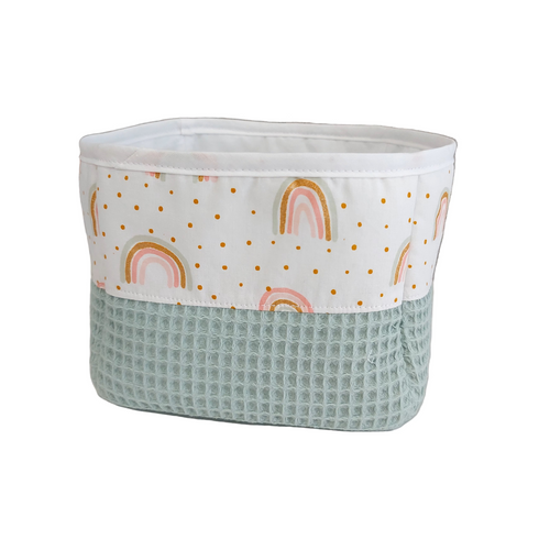 Καλαθάκι καλλυντικών μωρού, ουράνιο τόξο/ μέντα