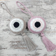 Φόρτωση εικόνας στο εργαλείο προβολής Συλλογής, Πλεκτό ματάκι με φούντα, μπεζ της άμμου ή dusty lilac, 10 εκ (limited)
