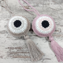 Φόρτωση εικόνας στο εργαλείο προβολής Συλλογής, Πλεκτό ματάκι με φούντα, μπεζ της άμμου ή dusty lilac, 10 εκ (limited)
