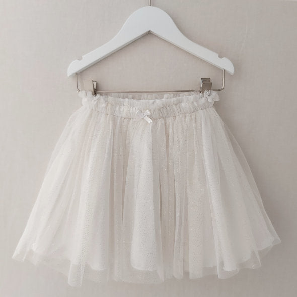 Τούλινη φούστα με χρυσό glitter. Little items